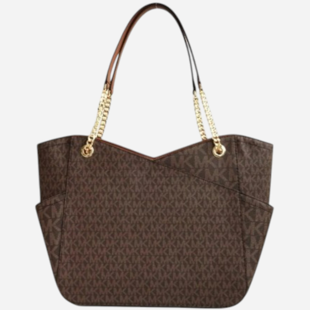 Сумка шопер жіноча з екошкіри Michael Kors Jet Set Travel 35F1GTVT3B Коричнева (194900658147) - зображення 2