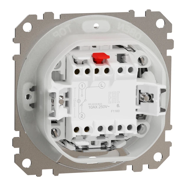 Переключатель с защитой IP44 матовый алюминий Sedna Design & Element Schneider Electric SDD270106 - изображение 4
