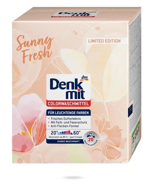 Пральний порошок Denkmit Sunny Fresh для кольорових речей 1,3 кг - Фото 1 Пральний порошок Denkmit Sunny Fresh для кольорових речей 1,3 кг - зображення 1