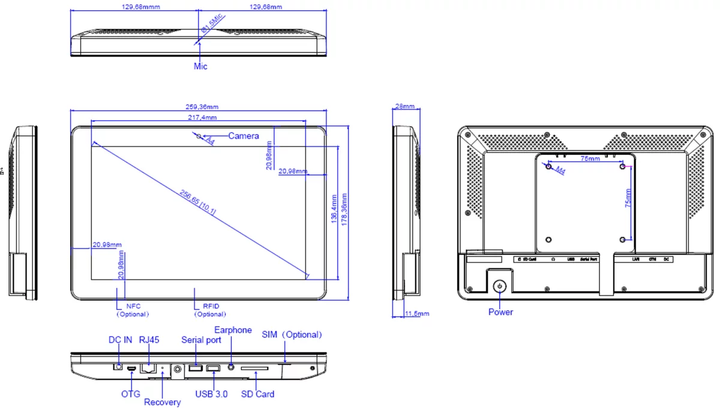 Планшет ALLNET Meetingroom 10.1" 8/32GB Black (MeetOne-101-C0) - зображення 3