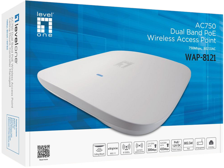 Router Level One AC750 Dual Band PoE (WAP-8121) - obraz 7