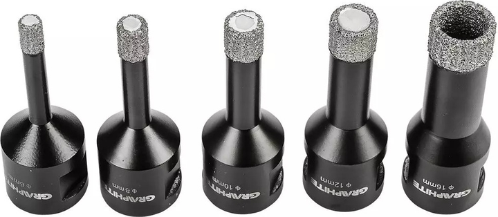 Zestaw otwornic diamentowe Graphite 5 szt. 55H319 (5902062046048) - obraz 6