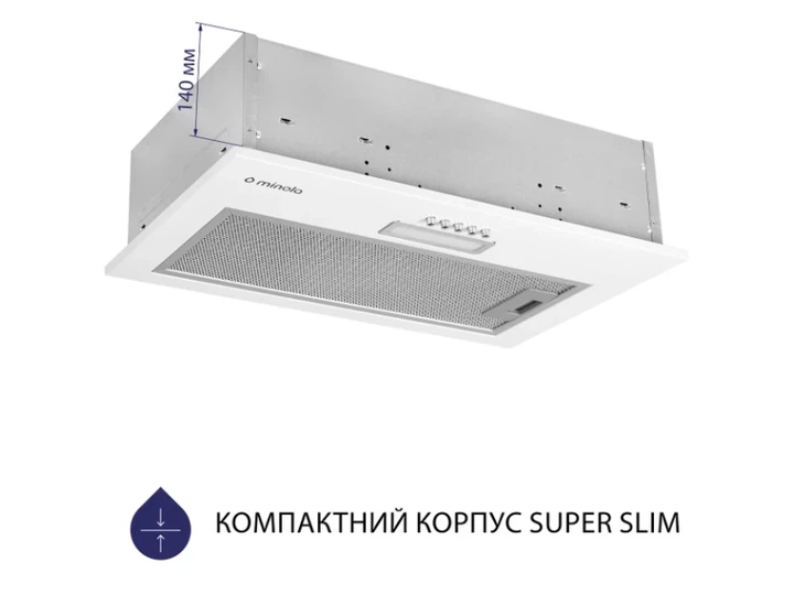 Витяжка Minola HBI 5025 WH LED - зображення 2