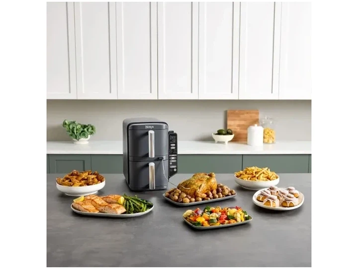 Мультипіч (аерофритюрниця) Ninja Double Stack XL 2-Level Hot Air Fryer with Smart Cook System SL451EU - изображение 12