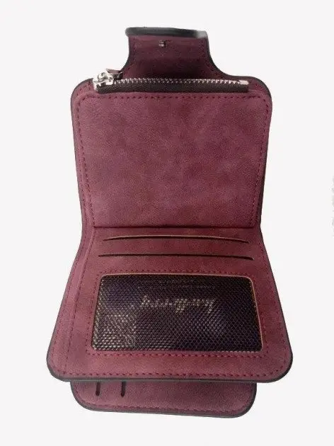 Женский замшевый кошелек Baellerry Forever Mini женское мини портмоне на 10 отделений для купюр - изображение 7