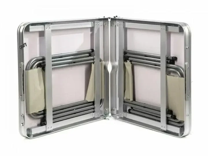Стол и стулья Folding Table T-02 Белый для дома, для отдыха - Фото 2 Стол и стулья Folding Table T-02 Белый для дома, для отдыха - изображение 2