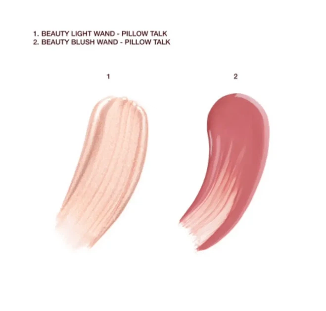 Набір рум'яна та хайлайтер Charlotte Tilbury Pillow Talk Blush and Glow Kit - зображення 2
