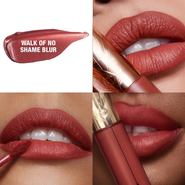 Матова помада Charlotte Tilbury Airbrush Flawless Matte Blur Liquid Lipstick відтінок Walk Of No Shame, 6.8 ml - Фото 4 Матова помада Charlotte Tilbury Airbrush Flawless Matte Blur Liquid Lipstick відтінок Walk Of No Shame, 6.8 ml - зображення 4