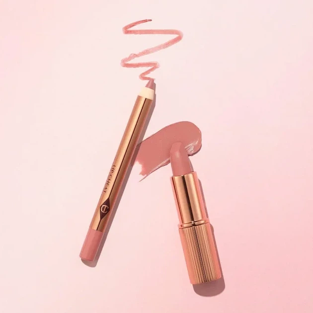 Набір для губ Charlotte Tilbury Mini Pillow Talk Lipstick&Liner Set відтінок Pillow Talk Fair - Фото 6 Набір для губ Charlotte Tilbury Mini Pillow Talk Lipstick&Liner Set відтінок Pillow Talk Fair - изображение 6