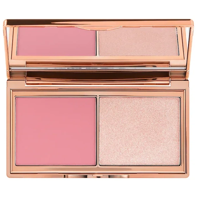 Палетка рум'яна хайлайтер Charlotte Tilbury Hollywood Blush&Glow Glide Palette, 7.5 g - Фото 1 Палетка рум'яна хайлайтер Charlotte Tilbury Hollywood Blush&Glow Glide Palette, 7.5 g - зображення 1