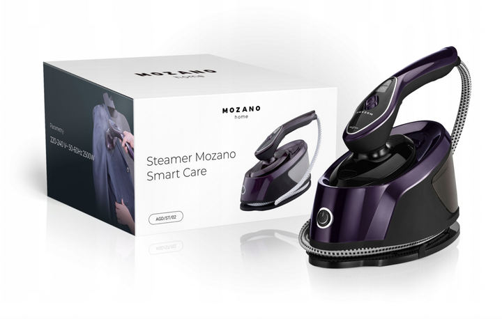 Отпариватель для одежды Mozano Smart Care 2500 Вт, фиолетовый - изображение 5