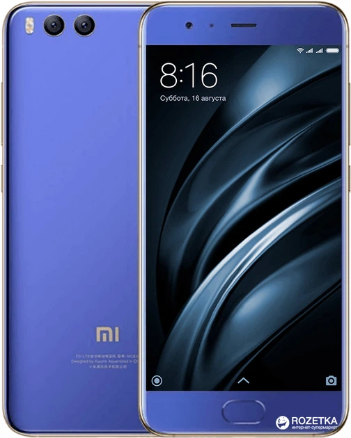 Мобильный телефон Xiaomi Mi6 6/128GB Blue – фото, отзывы