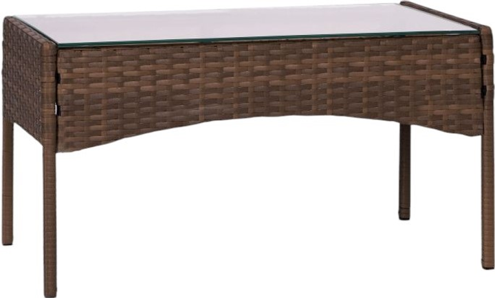 Komplet mebli ogrodowych z technorattanu ModernHome by Multistore MultiGarden (CRF1720 DARK BROWN) - obraz 2