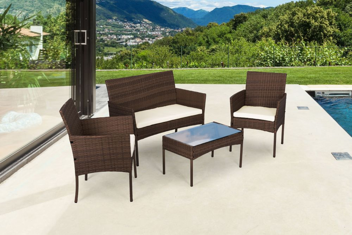 Набір садових меблів з техноротангу ModernHome by Multistore MultiGarden (CRF1720 DARK BROWN) - зображення 8