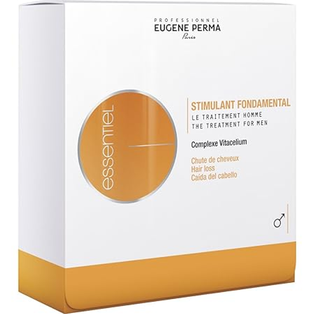 Olejek dla mężczyzn Eugene Perma Essentiel Stimulant Fondamental The Treatment przeciw wypadaniu włosów 12 x 3.5 ml (3140100314144) - obraz 2