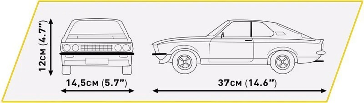 Klocki konstrukcyjne Cobi Cars Opel Manta A 1970 Executive Edition 2125 elementów (24338) (5902251243388) - obraz 9