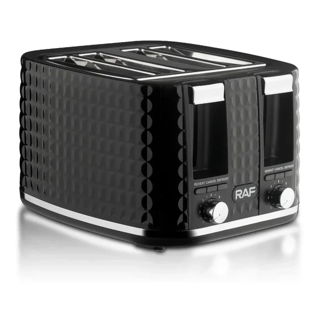 Тостер RAF R.503 на 4 отделения 1500W Black (3_06330) - изображение 2