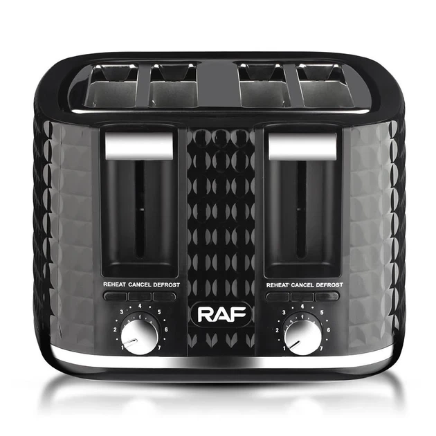 Тостер RAF R.503 на 4 отделения 1500W Black (3_06330) - изображение 3