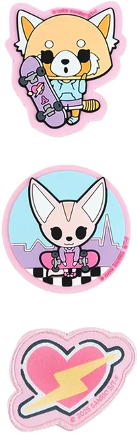 Набір бейджів Kite Aggretsuko на липучці 3 шт (AR25-3012) - Фото 2 Набір бейджів Kite Aggretsuko на липучці 3 шт (AR25-3012) - зображення 2