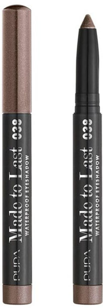 Кремові тіні для повік Pupa Made To Last Waterproof 038 Golden Platinum 1.4 г (8011607386260) - зображення 1