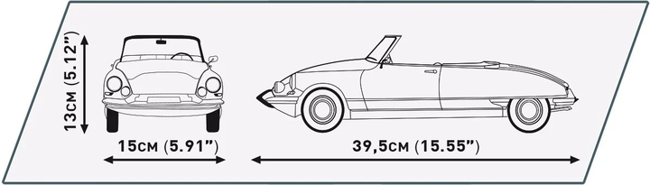 Klocki konstrukcyjne Cobi Cars Citroen Ds 19 Décapotable 1962 Executive Edition 2275 elementów (24346) (5902251243463) - obraz 9