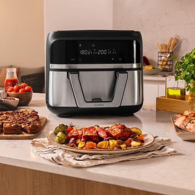 Frytkownica beztłuszczowa Cecotec Cecofry Dual 9000 - obraz 9