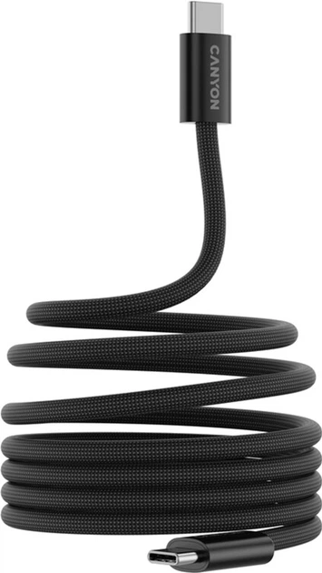 Kabel Canyon OnWire 60MG C-C 60W Magnet Braided 1 m Black (CND-CCMG60AB15B) - obraz 3