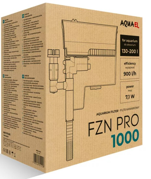 Фільтр акваріумний каскадний Aquael FZN PRO 1000 (5905546341158) - зображення 15