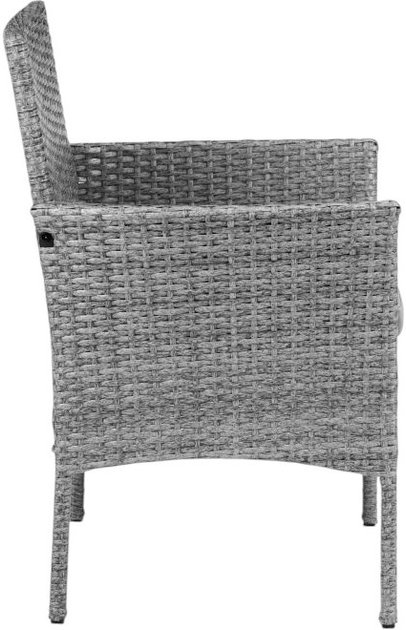 Komplet mebli ogrodowych ModernHome by Multistore MultiGarden (CRF2512 LIGHT GREY) - obraz 4