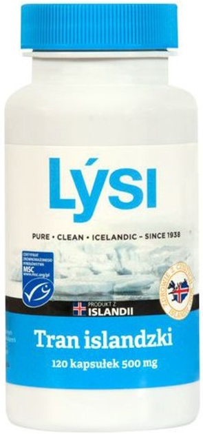 Дієтична добавка Lysi Icelandic Tranz 500 мг 120 капсул (5690548868603) - зображення 1