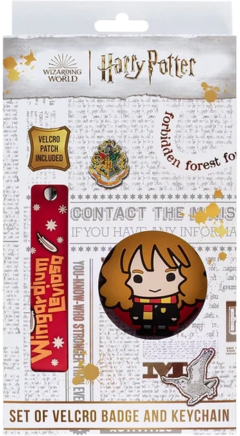 Набір Kite Harry Potter бейдж на липучці та підвіска (HP25-3010-1) - Фото 1 Набір Kite Harry Potter бейдж на липучці та підвіска (HP25-3010-1) - зображення 1