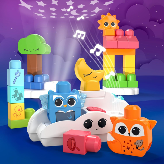 Конструктор Fisher-Price mega bloks Нічне світло сонного лісу (HTH43) (0194735190485) - зображення 2