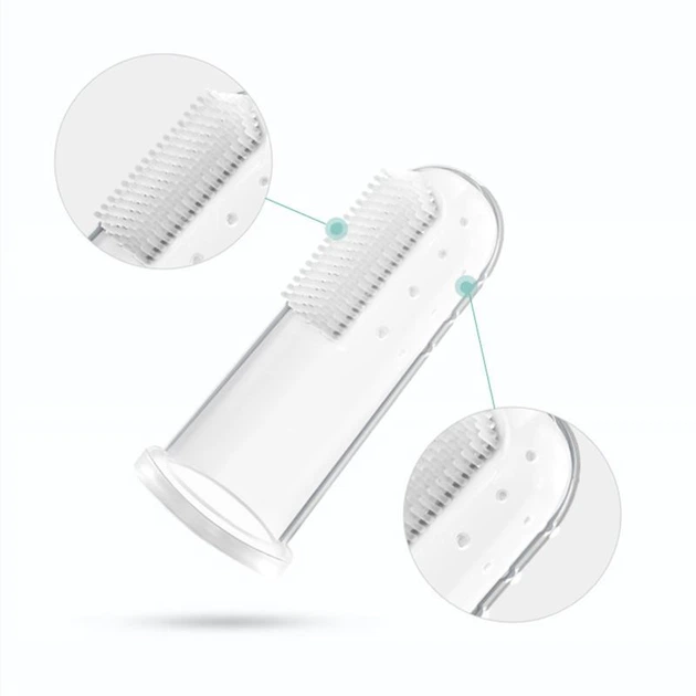 Первая детская зубная щетка на палец PetBrush, 5 штук - изображение 4