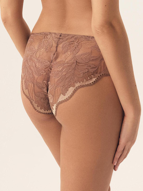 Majtki brazyliany damskie koronkowe Esotiq Kavi 42328-84X XL Beżowe (5903972386859) - obraz 2