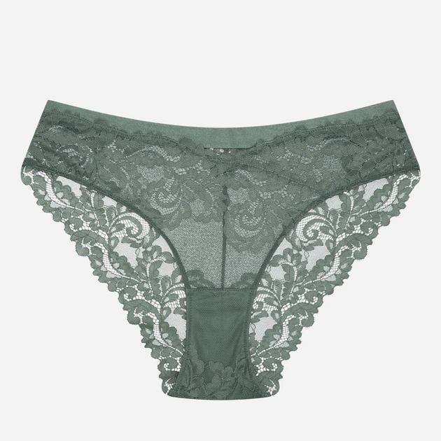 Majtki brazyliany damskie koronkowe Esotiq Lynn 42332-87X L Khaki (5903972387566) - obraz 6