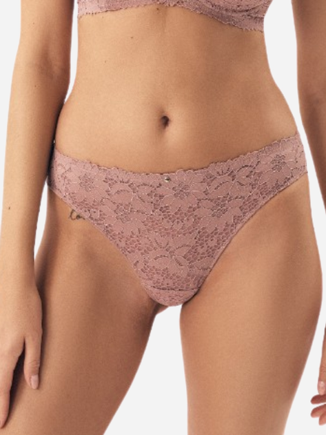 Majtki brazyliany damskie koronkowe Esotiq Lollipop 42337-39X M Różowe (5903972388730) - obraz 6