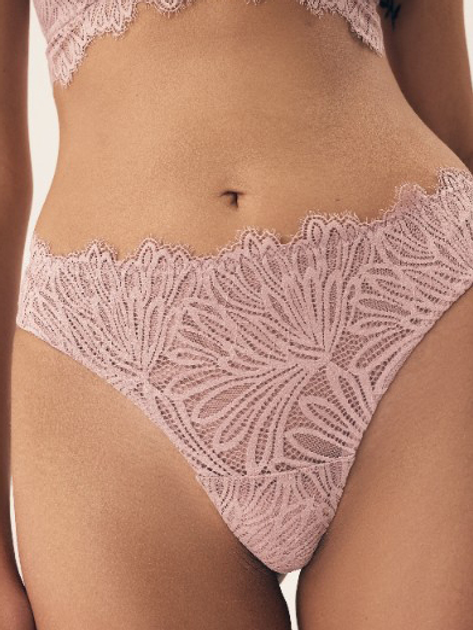 Majtki stringi damskie koronkowe Esotiq Sapphire 42372-39X S Różowe (5903972397213) - obraz 1