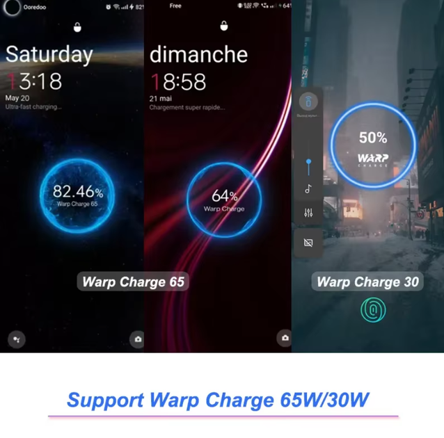 Кабель для заряджання Oneplus 10T Nord CE 3 Supervooc Warp Charge Usb Type C Cable 0.35м. 100W 65W 8A Fast Charge One Plus 10 Pro 9RT (No Brand) - зображення 3