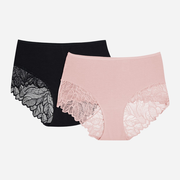 Zestaw damskich majtek typu figi 2 szt Esotiq Pinky 42447-K002 S Czarny/Różowy (5903972535202) - obraz 1