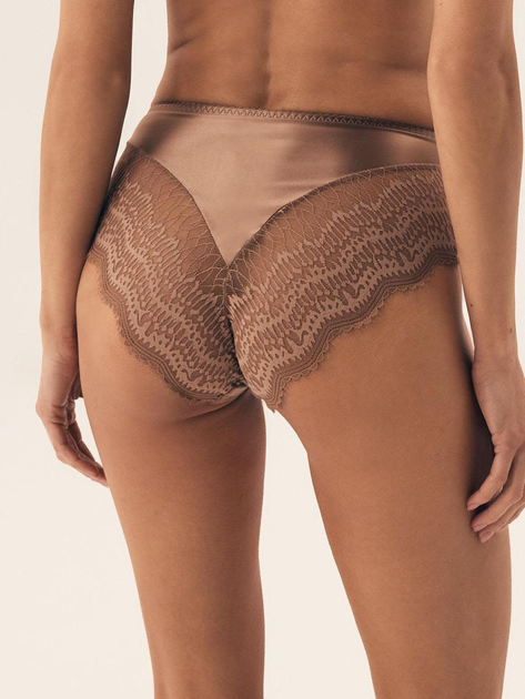 Majtki figi damskie z wysokim stanem Esotiq Brillant 42550-82X 2XL Brązowe (5903972531471) - obraz 2