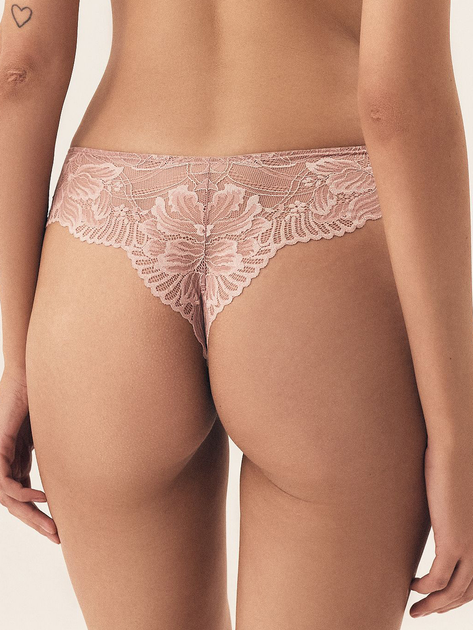 Majtki tanga damskie koronkowe Esotiq Blueberry 42556-39X L Różowe (5903972524503) - obraz 2