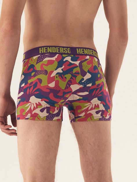 Набір трусів боксерів чоловічих бавовняних 2 шт Henderson Spin 42621-MLC 3XL Фіолетовий/Різнокольоровий (5903972379615) - зображення 3