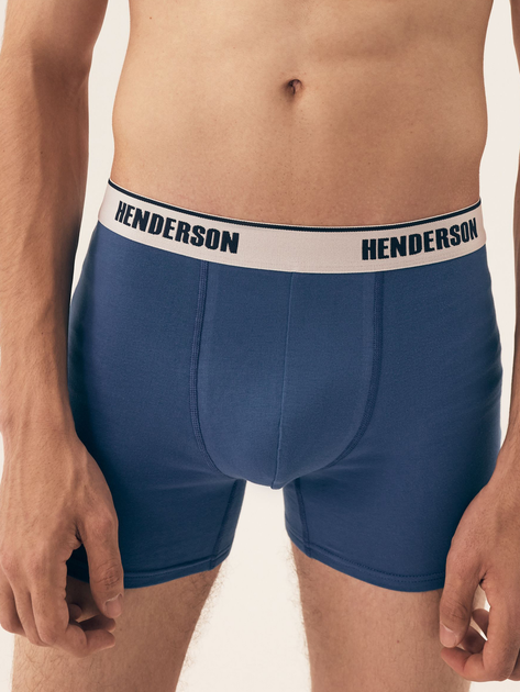 Набір трусів боксерів чоловічих бавовняних 2 шт Henderson Switch 42623-MLC 3XL Синій/Оранжевий (5903972379714) - зображення 2