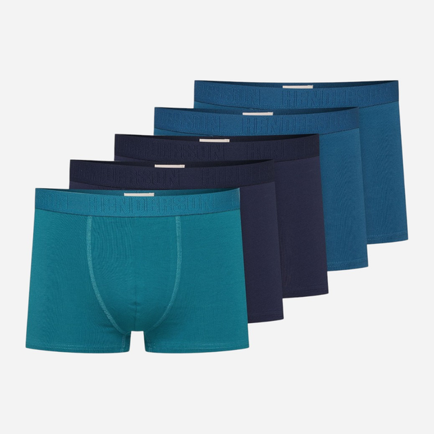 Zestaw majtek męskich typu bokserki 5 szt Henderson Solid 42695-MLC 2XL Wielobarwny (5903972380529) - obraz 1