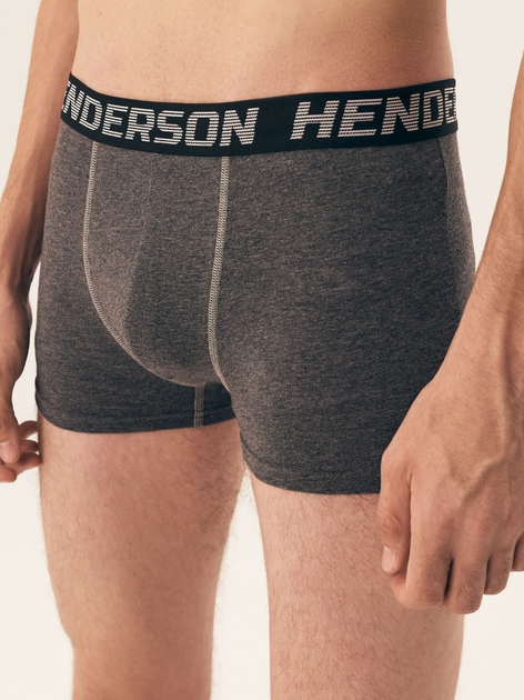 Набір трусів боксерів чоловічих бавовняних 3 шт Henderson Onset 42740-MLC 2XL Чорний/Сірий/Графітовий (5903972382073) - зображення 2