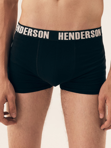Набір трусів боксерів чоловічих бавовняних 3 шт Henderson Orchid 42742-MLC M Чорний/Білий (5903972382080) - зображення 2