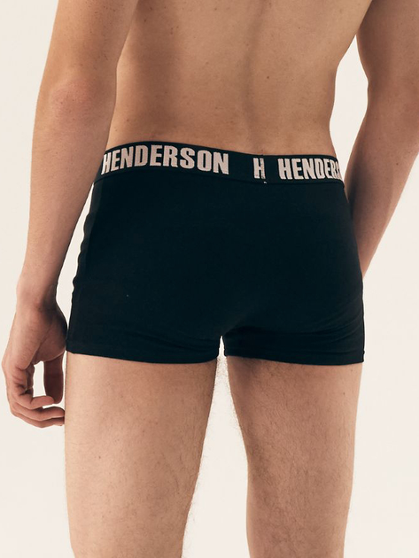 Набір трусів боксерів чоловічих бавовняних 3 шт Henderson Orchid 42742-MLC XL Чорний з білим (5903972382103) - зображення 3