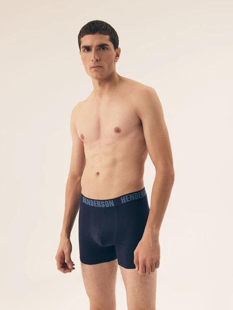 Набір трусів боксерів чоловічих бавовняних 3 шт Henderson Offroad 42745-MLC XL Темно-синій (5903972382301) - зображення 6