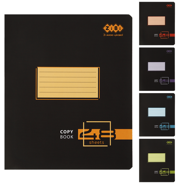 Зошит 48арк. # ZiBi 1789 BLACK NEO (10) /ZB25.1789K/ - изображение 2