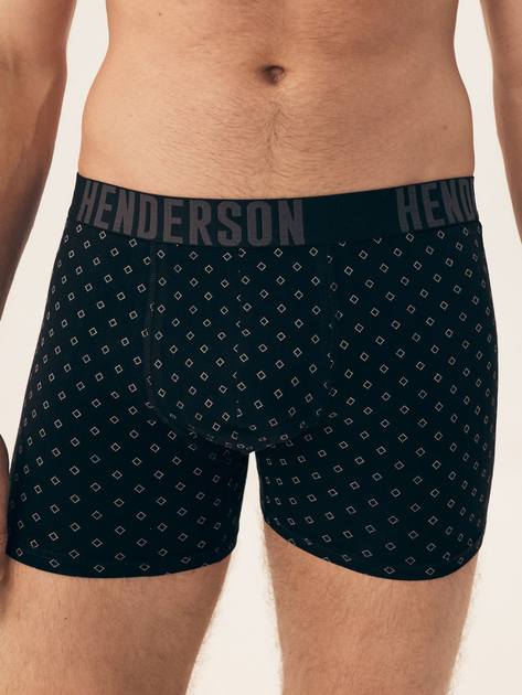 Набір трусів боксерів чоловічих бавовняних 5 шт Henderson Optic 42754-MLC 2XL Чорний/Сірий (5903972382776) - зображення 2